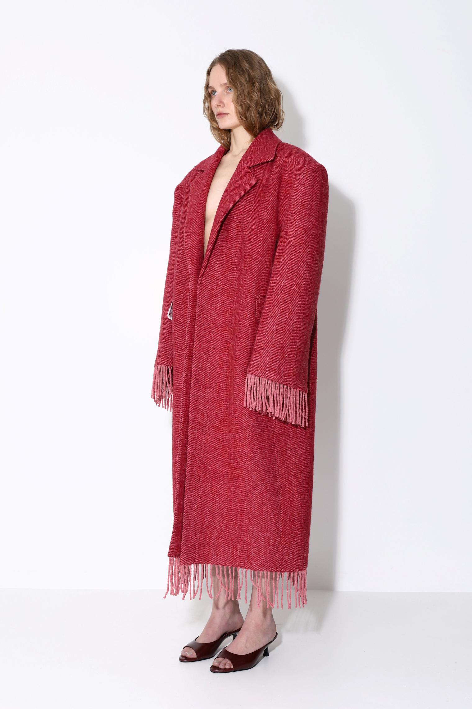 Пальто из пледов из 100% шерсти