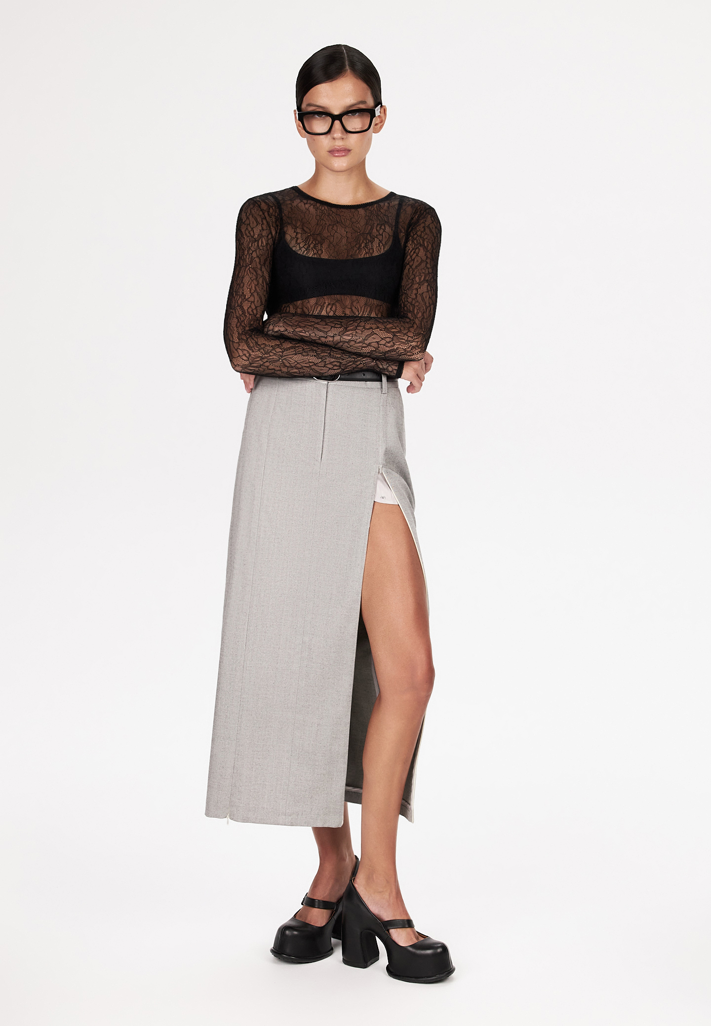 Юбка миди с разрезами STARTER PACK