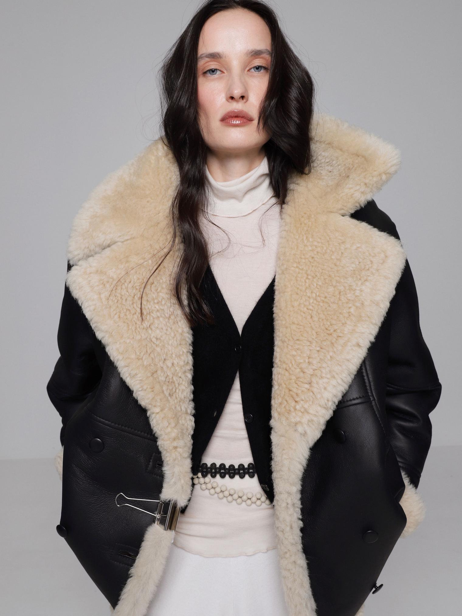 Дубленка средней длины